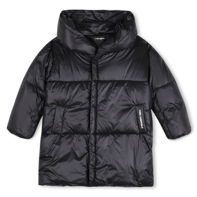 Long down jacket KARL LAGERFELD KIDS GIRL