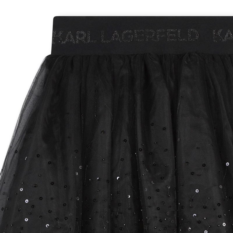 Tulle skirt with sequins KARL LAGERFELD KIDS 
                        GIRL