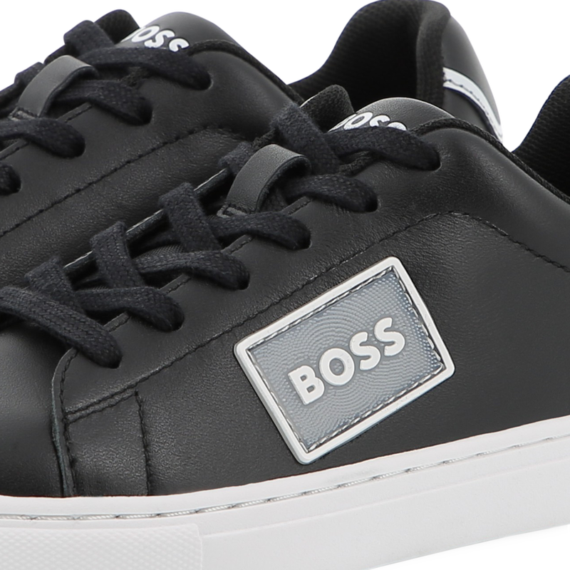 Cowhide leather sneakers BOSS 
                        BOY