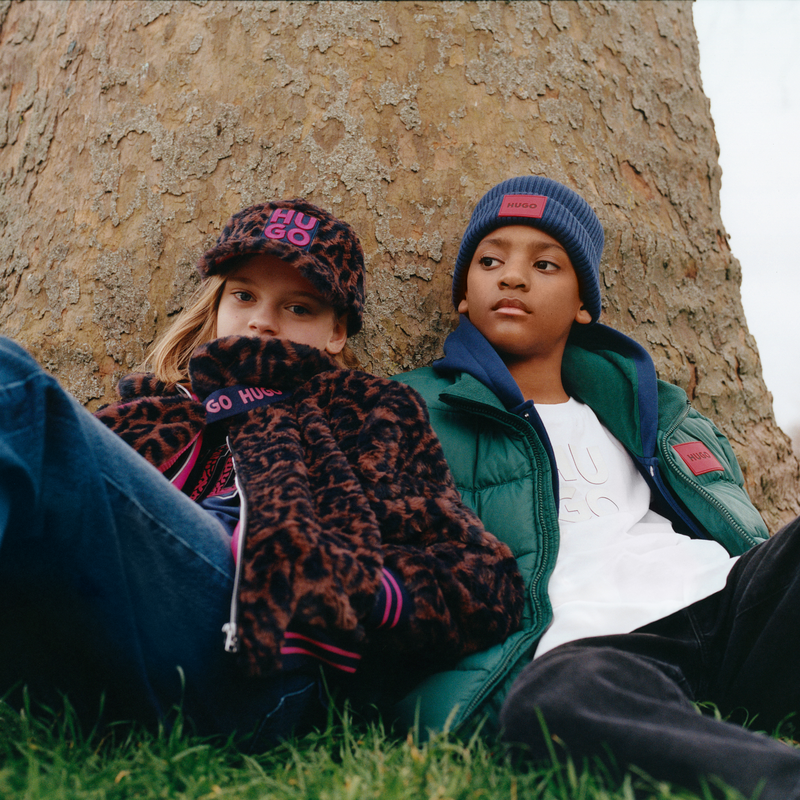 Zip-up water-repellent parka HUGO 
                        BOY