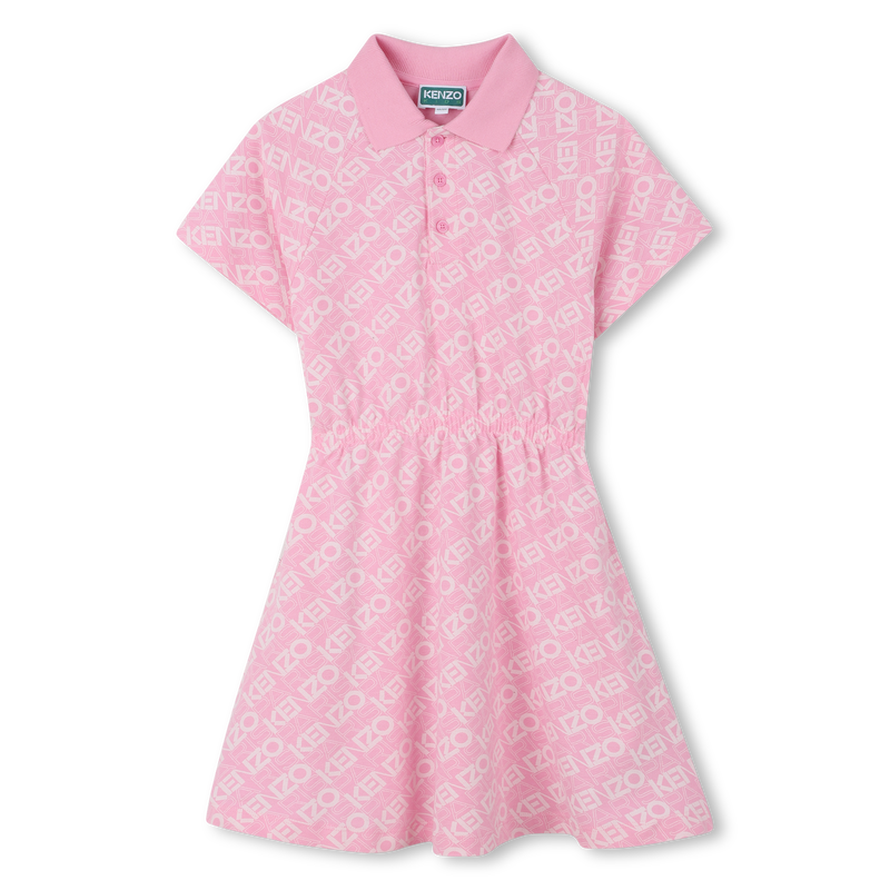 Raglan sleeve polo dress KENZO KIDS 
                        GIRL