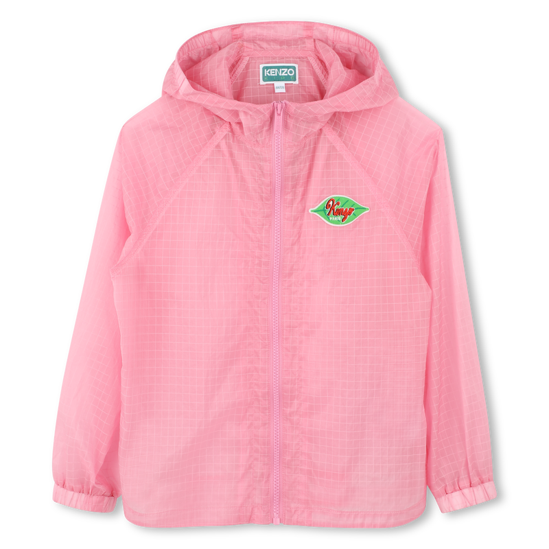 Water-repellent windbreaker KENZO KIDS 
                        GIRL