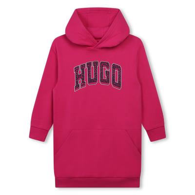 Kangaroo pocket fleece dress HUGO GIRL