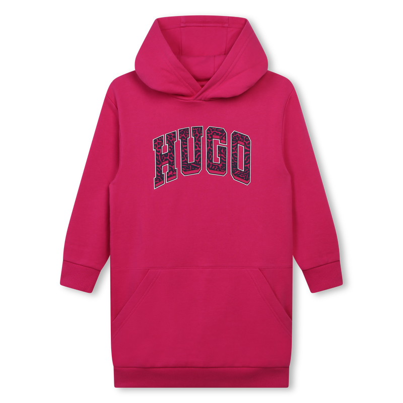 Kangaroo pocket fleece dress HUGO 
                        GIRL