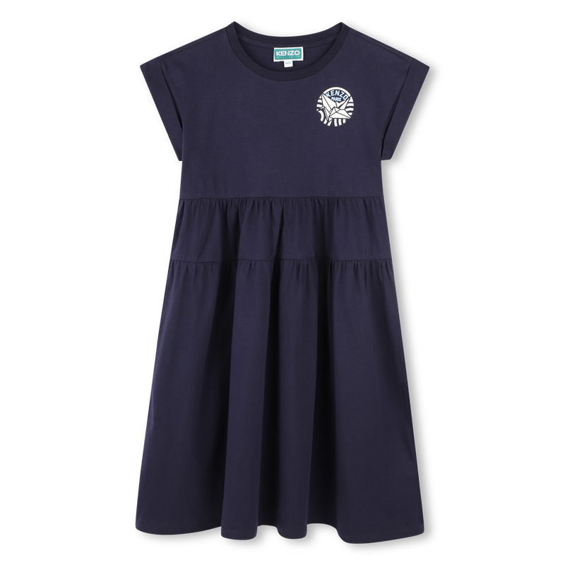 Dress with cutout waist panel KENZO KIDS 
                        GIRL