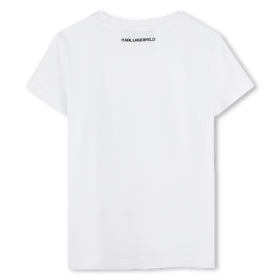 T-shirt with print KARL LAGERFELD KIDS GIRL
