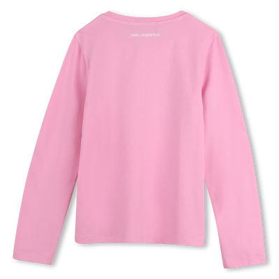Long sleeve t-shirt KARL LAGERFELD KIDS GIRL
