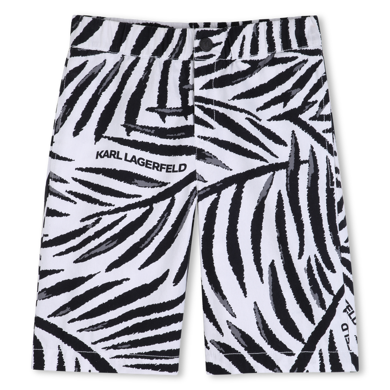 POPLIN BERMUDA SHORTS KARL LAGERFELD KIDS 
                        BOY