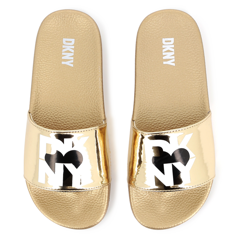 Lightweight metallic slides DKNY 
                        GIRL