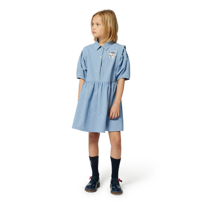 Cotton shirt-dress KENZO KIDS GIRL