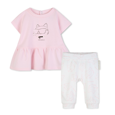 DRESS AND LEGGINGS SET KARL LAGERFELD KIDS GIRL