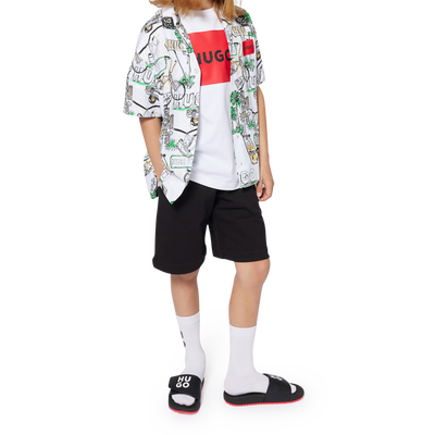 Fleece Bermuda running shorts HUGO BOY