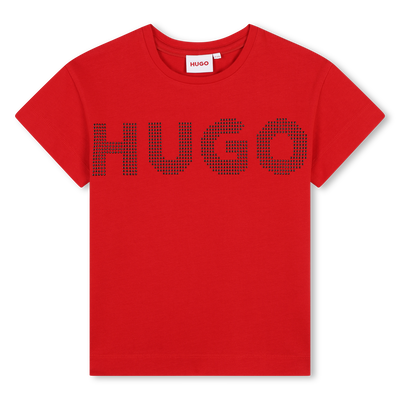 Studded Cotton Logo T-Shirt HUGO GIRL