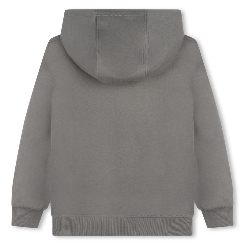 Cotton Jersey Zip-Up Sweatshirt DKNY 
                        BOY