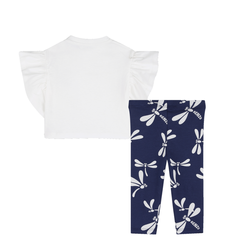 T-SHIRT AND LEGGINGS SET KENZO KIDS 
                        GIRL