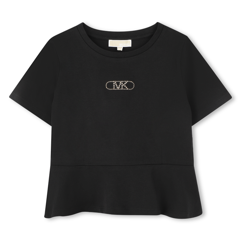 Short-sleeved cotton T-shirt MICHAEL KORS 
                        GIRL