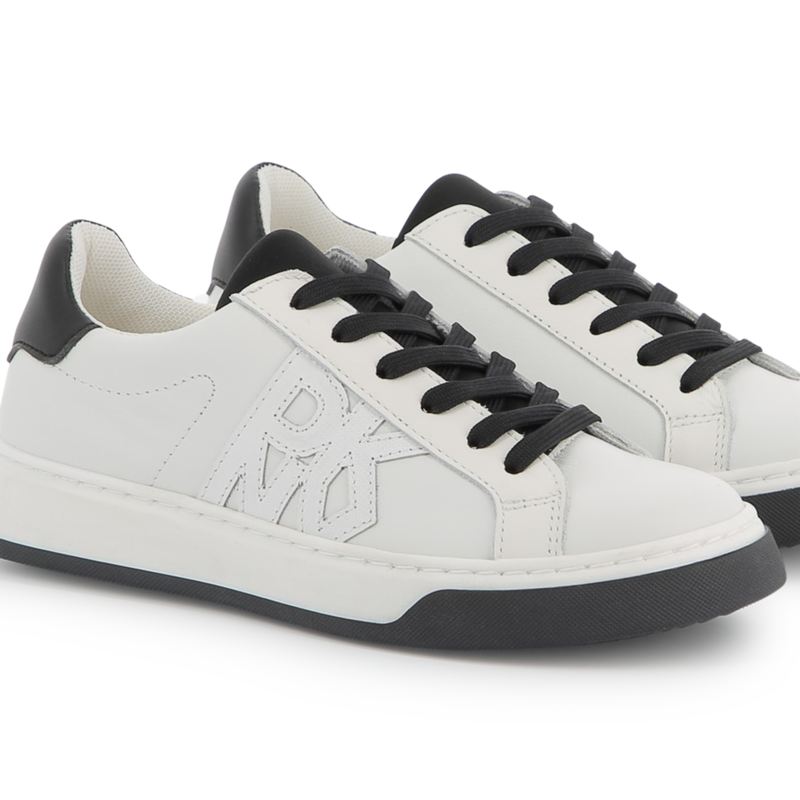 Leather lace-up trainers DKNY 
                        UNISEX