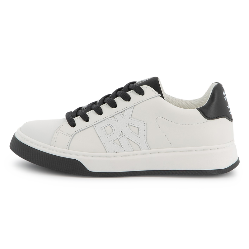 Leather lace-up trainers DKNY 
                        UNISEX