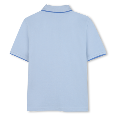 Plain cotton piqu&eacute; polo shirt BOSS BOY