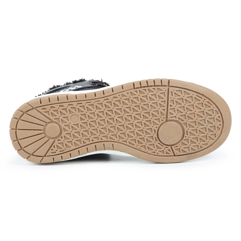 Lace-up trainers with leather BOSS 
                        BOY