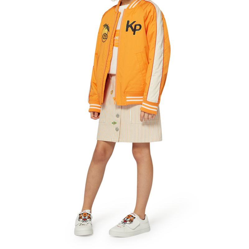 Patched cotton skirt KENZO KIDS 
                        GIRL