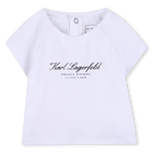 T-shirt and skirt set KARL LAGERFELD KIDS 
                    GIRL