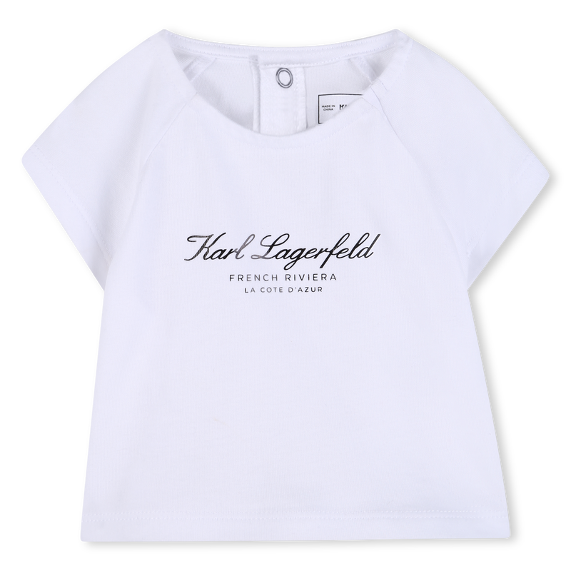 T-SHIRT AND SKIRT SET KARL LAGERFELD KIDS 
                        GIRL