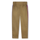 Trousers with striped trim KARL LAGERFELD KIDS 
                    GIRL