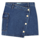 Asymmetrical denim skirt KENZO KIDS 
                    GIRL