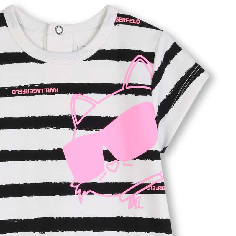 SHORT SLEEVE DRESS KARL LAGERFELD KIDS 
                        GIRL