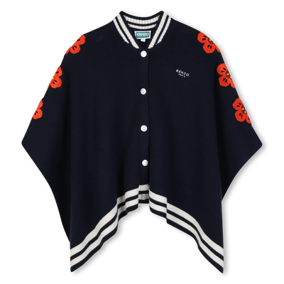 Knitted cape KENZO KIDS GIRL