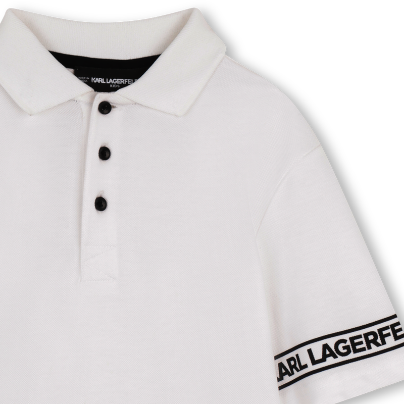 SHORT-SLEEVED POLO SHIRT KARL LAGERFELD KIDS 
                        BOY