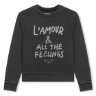 Fleece sweatshirt ZADIG VOLTAIRE 
                    GIRL