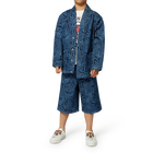 Printed denim jacket KENZO KIDS 
                    UNISEX