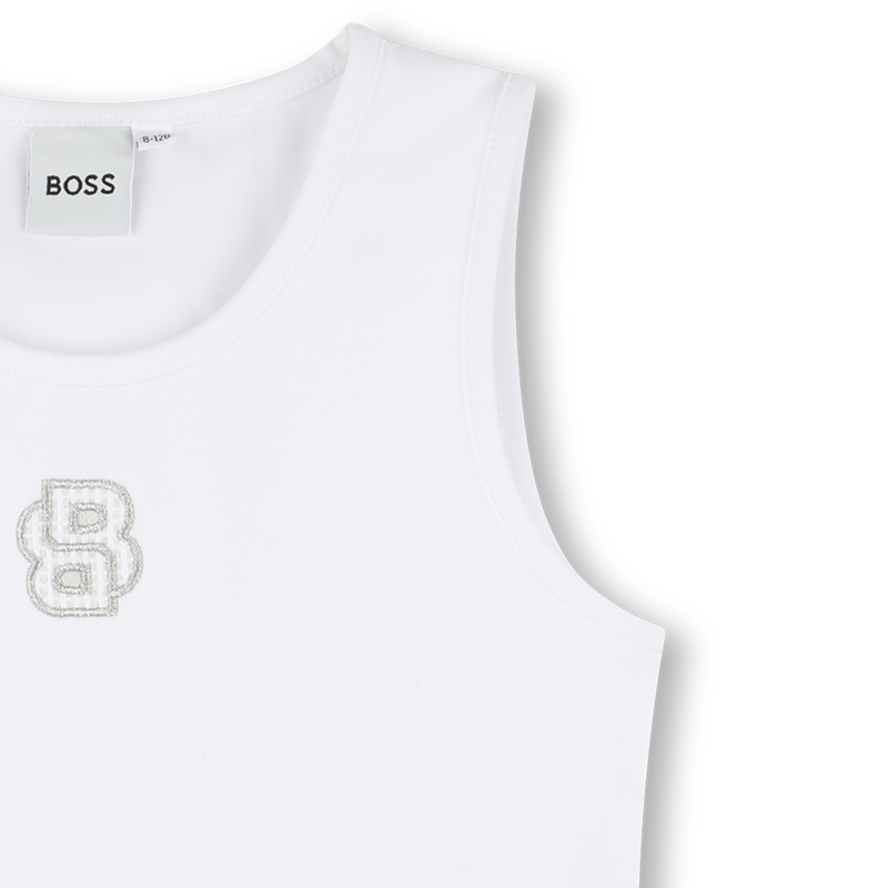 Embroidered vest top BOSS 
                        GIRL