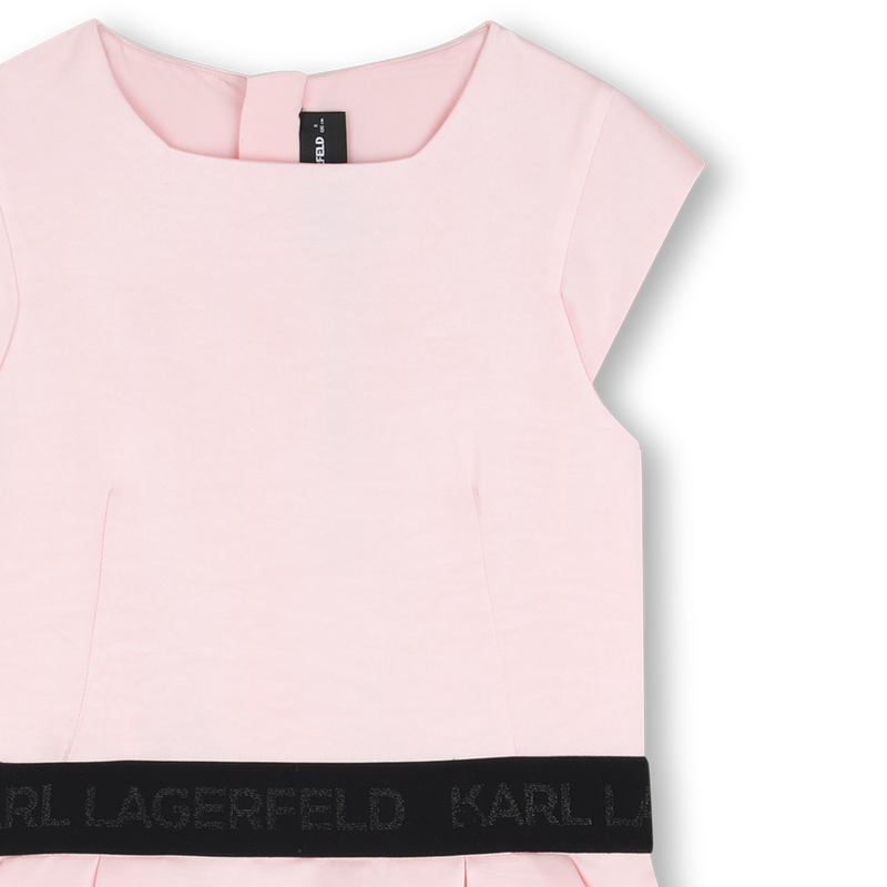 SATIN DRESS KARL LAGERFELD KIDS 
                        GIRL