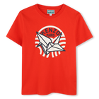 Short-sleeved cotton T-shirt KENZO KIDS 
                    UNISEX