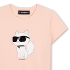 Short-sleeved t-shirt KARL LAGERFELD KIDS 
                    GIRL