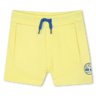 Fleece shorts with panels, STRAW YELLOW, hi-res