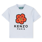 T-shirt with press stud on the shoulder, PALE BLUE, hi-res