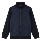 Bi-material zip-up cardigan BOSS 
                    BOY