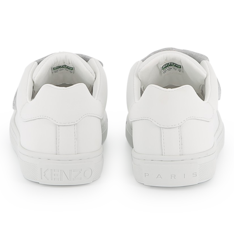 Leather hook-and-loop trainers KENZO KIDS 
                        UNISEX
