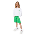 Long fleece running shorts HUGO 
                    BOY