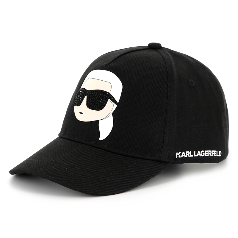 Adjustable cotton baseball cap KARL LAGERFELD KIDS 
                        GIRL