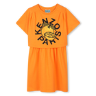 2-in-1 Logo print dress, ORANGE, hi-res