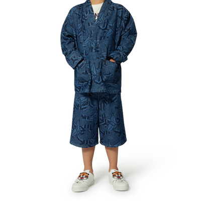 Printed denim jacket KENZO KIDS UNISEX