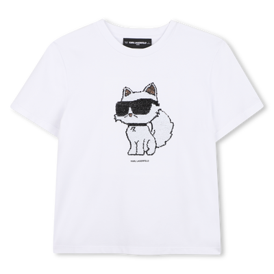 SHORT SLEEVE T-SHIRT KARL LAGERFELD KIDS GIRL