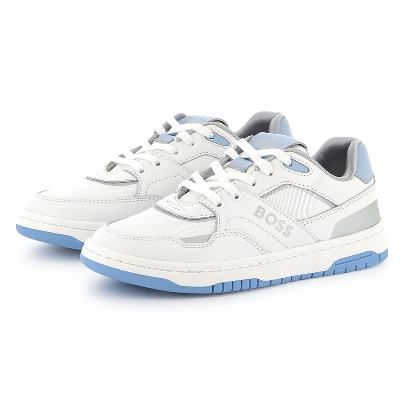 Lace-up dual-fabric trainers BOSS 
                        GIRL