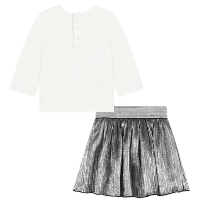 Cotton T-shirt and skirt MICHAEL KORS GIRL
