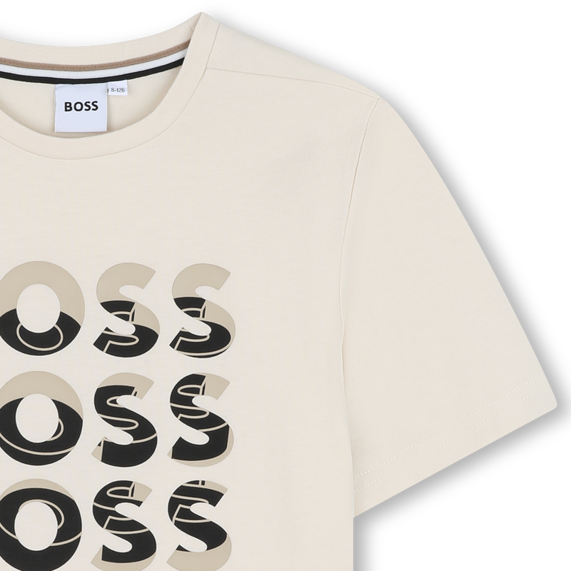 Short-sleeved cotton T-shirt BOSS 
                        BOY